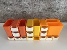 Vintage 1970 Hof Desk Caddies  Set Of 3