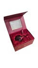    vintage Waterford Red Cased Cut Crystal Glass Ball Holiday Ornament 2017 