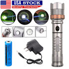1200000lm Super Bright Led Flashlight Tactical Police 5 Modes Torch batt char Us