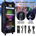 4500w Portable Bluetooth Karaoke Machine System Party Speaker W led Light   Mic