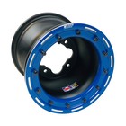 Dwt G3 Rear Blue Beadlock Wheels Rims Pair 9  9x8 3 5 4 115 Raptor 700r 700 660