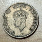 1946 India 1 4 Rupee Indian Tiger