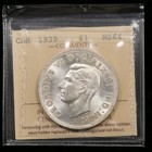 1939  1  quad Hp  Iccs Ms64 Canada Silver Dollar Blast White Frosty 4xhp
