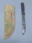 Northern Plains  crow   Painted And Beaded Parfleche Sheath With Knife
