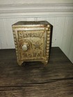 Antique Cast Iron Combination National Safe Still Bank