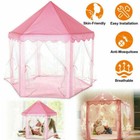 Girls Princess Castle Play House Pink Large Indoor outdoor Kids Play Tent W case