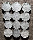 Lot Of Authentic Old Coins Of Third Reich Nazi Germany  1940-1944  World War Ii
