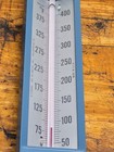 Lot 4 Vintage Industrial U s  Gauge 9  Long Thermometer 50-400   Aluminum Brass 