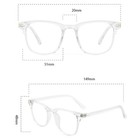  4pk Transparent Blue Light Blocking Myopia Glasses Men Women 0 5-6 0