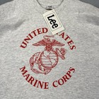 Vintage United States Marine Corps Shirt Mens Xl Gray Short Sleeve Lee Old Stock