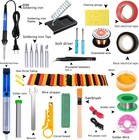 60w Soldering Iron Kit 16-in-1  Adjustable Temp  Tool Set For Electronics Repair