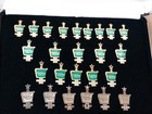 Rare Holiday Inn Hotel Employee Service Award Pin Complete Set W gold   Diamonds