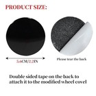 4 Pack Aluminum Waterproof Wheel Cover Center Emblem Sticker For Tesla Model 3