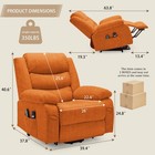 Oversized Power Lift Recliner Chair For Elderly With Heat And Massage