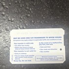 Mta Metrocard Nyc Bus Transfer Paper Ticket pass - Year 07 12 26