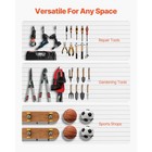 8ft X 4ft White Pvc Slat Wall Panel Garage Storage Modular Design System