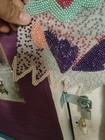 80-90s Fully Sequin Beaded Blouse 100  Silk Festive Retro Embellished Vintage