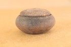 Antique Box Antique Early Primitive Wooden Wood Pocket Bowl Spices Early 20th 