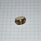 Conn  King  Older Brass Finger Button  Lacquer  with Pearl   1 Each