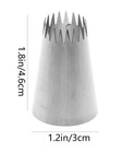 12pcs Reusable Stainless Steel Icing Piping Nozzle Set     Cake Decorating Tips