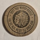 Vintage Wooden Nickel Midwestern Silo Company Jim Ford Iowa Phone Number L-j 