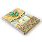 Punch Studio Notepad With Brooch  eiffel Tower   Antique 
