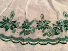 Vintage Christmas Half Apron 1950s Candles   Christmas Ornaments