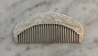 Pure Silver Chinese Palace Style Etched Floral Silver Hair Comb 999