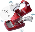 Helping Hand Magnifier Soldering Station With 2 Led Multi-functional Welding Mag