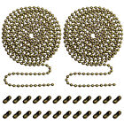 2pack Beaded Pull Chain Extension With Connector 10 Feet Beaded Roller Chain