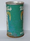 Utica Club Bock Wide Seam Steel Beer Can Zip Top