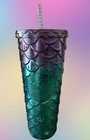 Starbucks 2025 Purple green Siren mermaid Tumbler Cold Cup Collection  Set Of 5