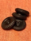 4 Wyandotte Marx Tin Diecast Toys Black Rubber Tread Toy Tires   Wheels  7 8 