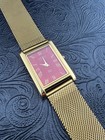 Gold Red Vintage Seiko Slim Quartz Men   s Wrist Watch