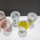 7 Vintage Anchor Hocking Various Frosted State Souvenir Glass Drinking Glasses 