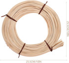1roll Diy Rattan Weaving Material Natural Flat Rattan Kit For Furniture Repair W
