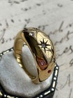 Beautiful Vintage Estate Styled Starburst Ring Beautiful Stones  Wow  Sz 7   