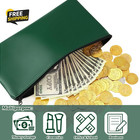 3 Pack Money Bag With Zipper Bank Deposit Cash Coin Wallet Security Pouch Green