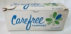 Vtg Carefree Tampons 40 Super Size Feminine Hygiene 1970s Retro Packaging