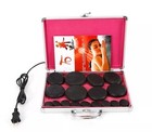 18 Pcs Hot Spa Rock Basalt Stone Stones Massage Warmer Kit  heating Box    