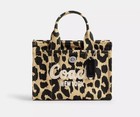 Coach Cargo Mini Tote Bag Leopard Print 
