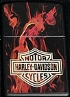 Zippo 2006 Harley Davidson On Fire Flame Black Matte Lighter Unfired In Box K373