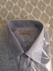 Vintage Retro Tesco Mens Shirt Blue  New In Packet Pointed Collar 1970 s 