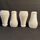 Vintage Lamp Light Shade White Glass Thick Heavy Unusual  Dual Opening 5 5 x3 5 