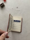Vtg Personal Address Phone Book Mcm Red Small   Purse Sized Made In Japan Read