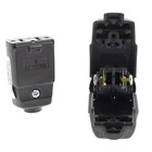 2 Leviton Brown Straight Blade Connector Plugs Nema 1-15r 15a 125v Bulk 102-p
