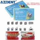 Azdent Dental Orthodontic Self-ligating Brackets Braces Mini Mbt  Roth 022