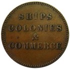 1835 Prince Edward Island 1 2 Half Penny Ships Colonies   Commerce Token