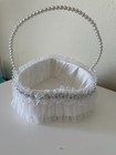  Flower Girl Basket And Ring Bearer Pillow Set- Cute Cherish Wedding Flower 