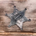 Badge Insignia Virginia City Nevada Territory U s Marshal Vintage Patine
